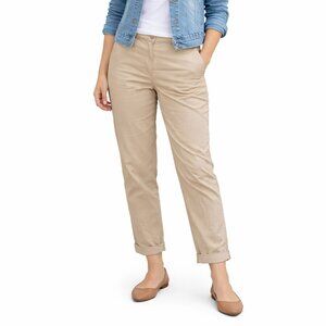 NWT - Talbots Relaxed Chinos 10P Khaki Cotton Stretch Petite Pants